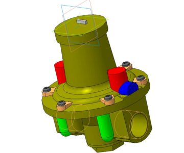 3D модель Регулятор давления газа GDJ25R04-4