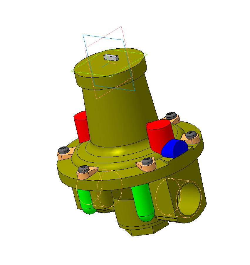 3D модель Регулятор давления газа GDJ25R04-4