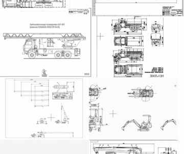Чертеж Сборник чертежей грузовой и специализированной техники
