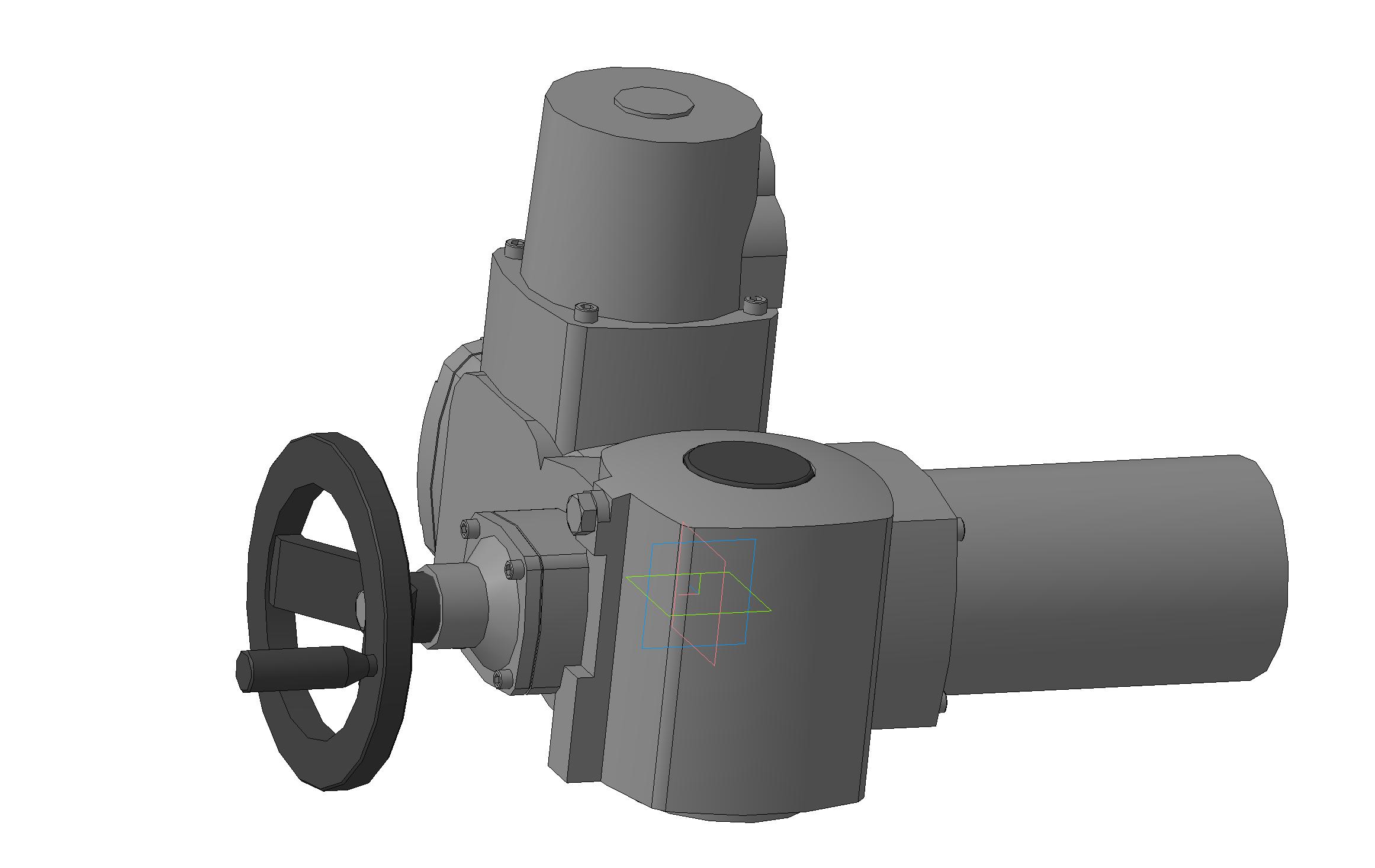 3D модель Электрический привод для арматуры AUMA