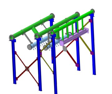 3D модель Брызгала для мокрого углеобогащения на грохот CONN WELD