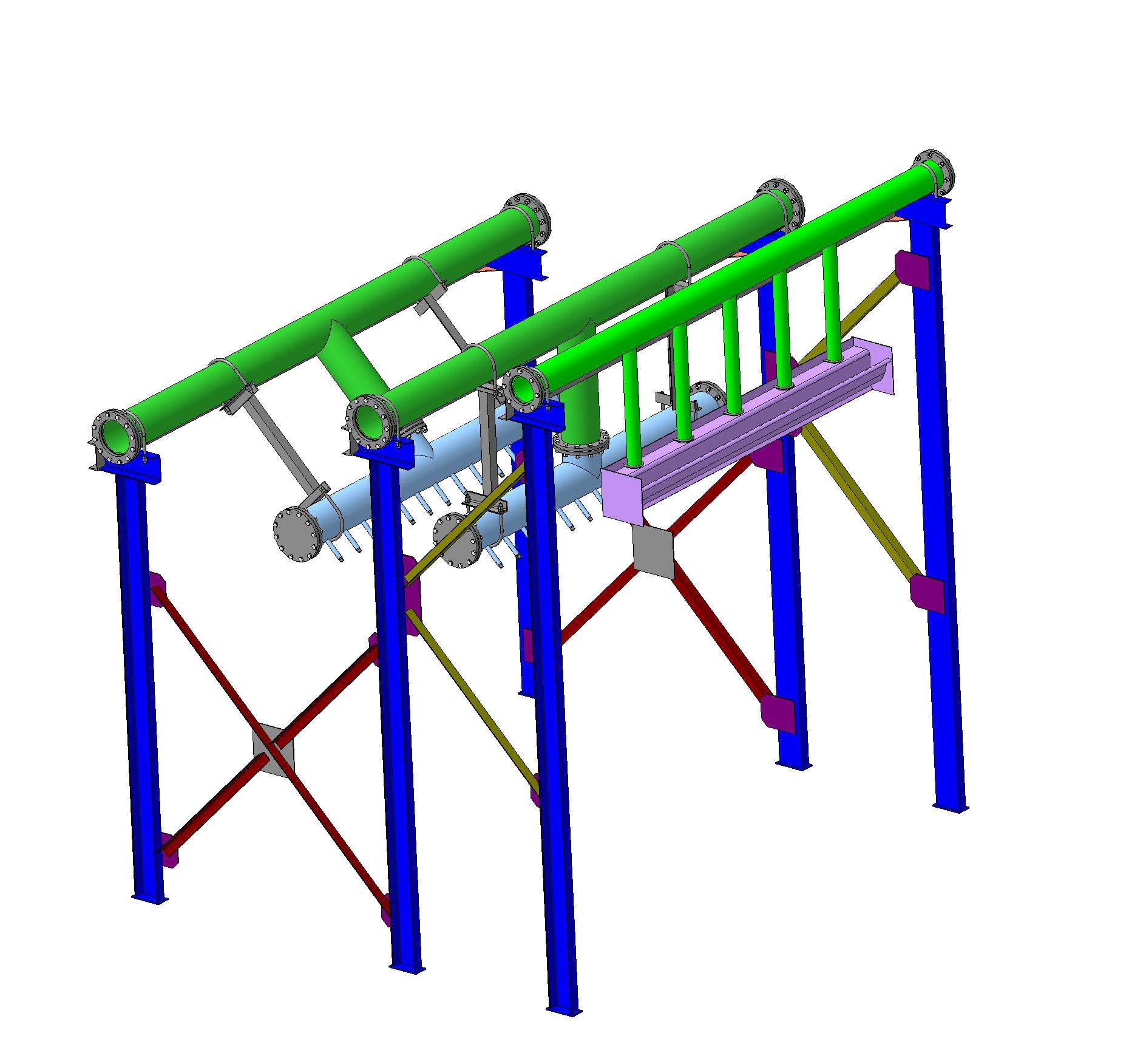 3D модель Брызгала для мокрого углеобогащения на грохот CONN WELD