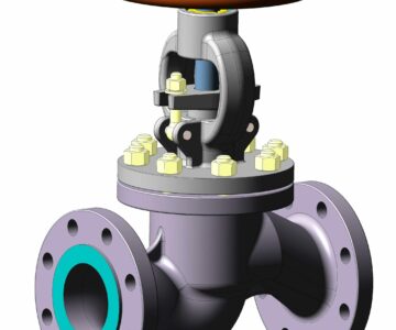 3D модель Клапан запорный (вентиль) 15с18нж Ру25 Ду80