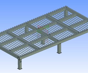 3D модель Подставка в малярный цех.