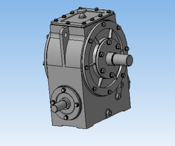 3D модель 3D модель червячного редуктора КОМПАС-3D