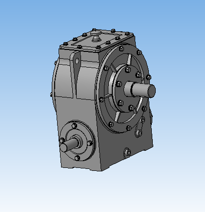 3D модель 3D модель червячного редуктора КОМПАС-3D