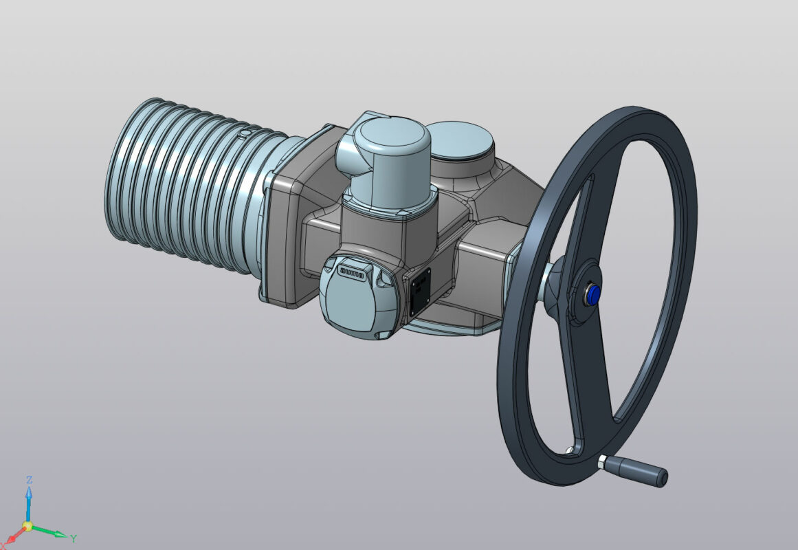 3D модель Электрический привод для арматуры AUMA