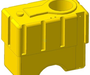 3D модель Бак пластиковый для опрыскивателя навесного объемом 60 л.