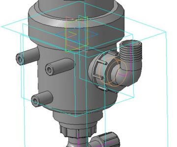 3D модель Фильтр, используется в сельскохозяйственной технике для химической обработки сельскохозяйственных угодий.