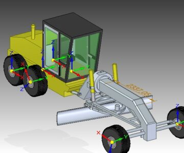 3D модель 3D модель Грейдера ДЗ-98