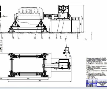 Стенд обкатки двигателей внутреннего сгорания