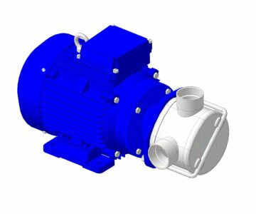 3D модель Импеллерный насос (Q=300 л/мин, P=1,6 бар)