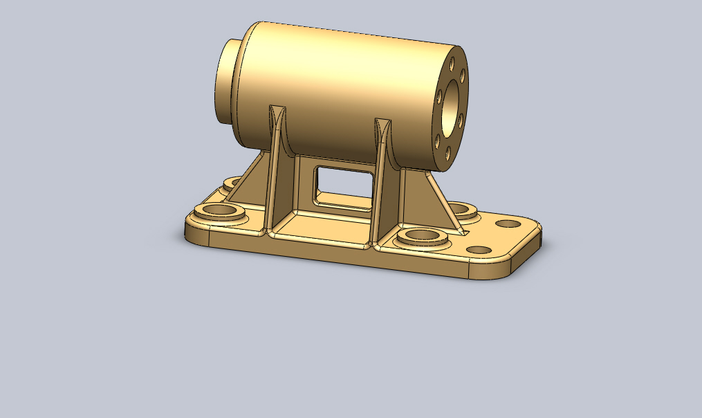 3D модель 3D модель корпуса буфера