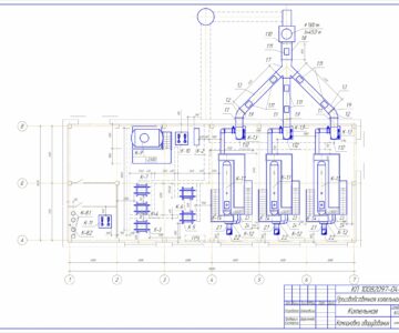 Чертеж Производственно – отопительная котельная паропроизводительностью 37,2 т/ч