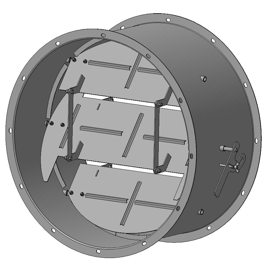 3D модель Заслонка воздушная унифицированная АЗД-136-03