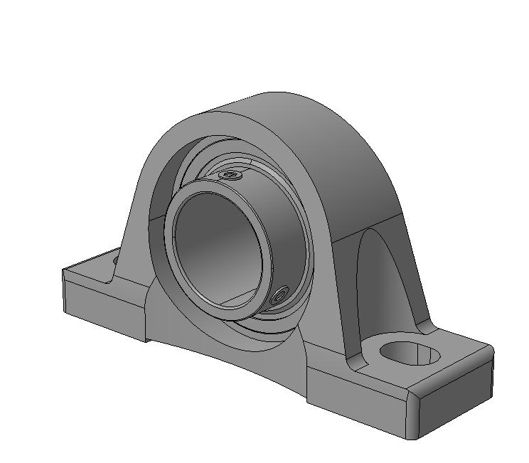 3D модель Подшипниковый узел FKL LES210 2F