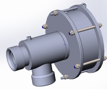 3D модель Дроссельно-запорное устройство ДЗУ-250