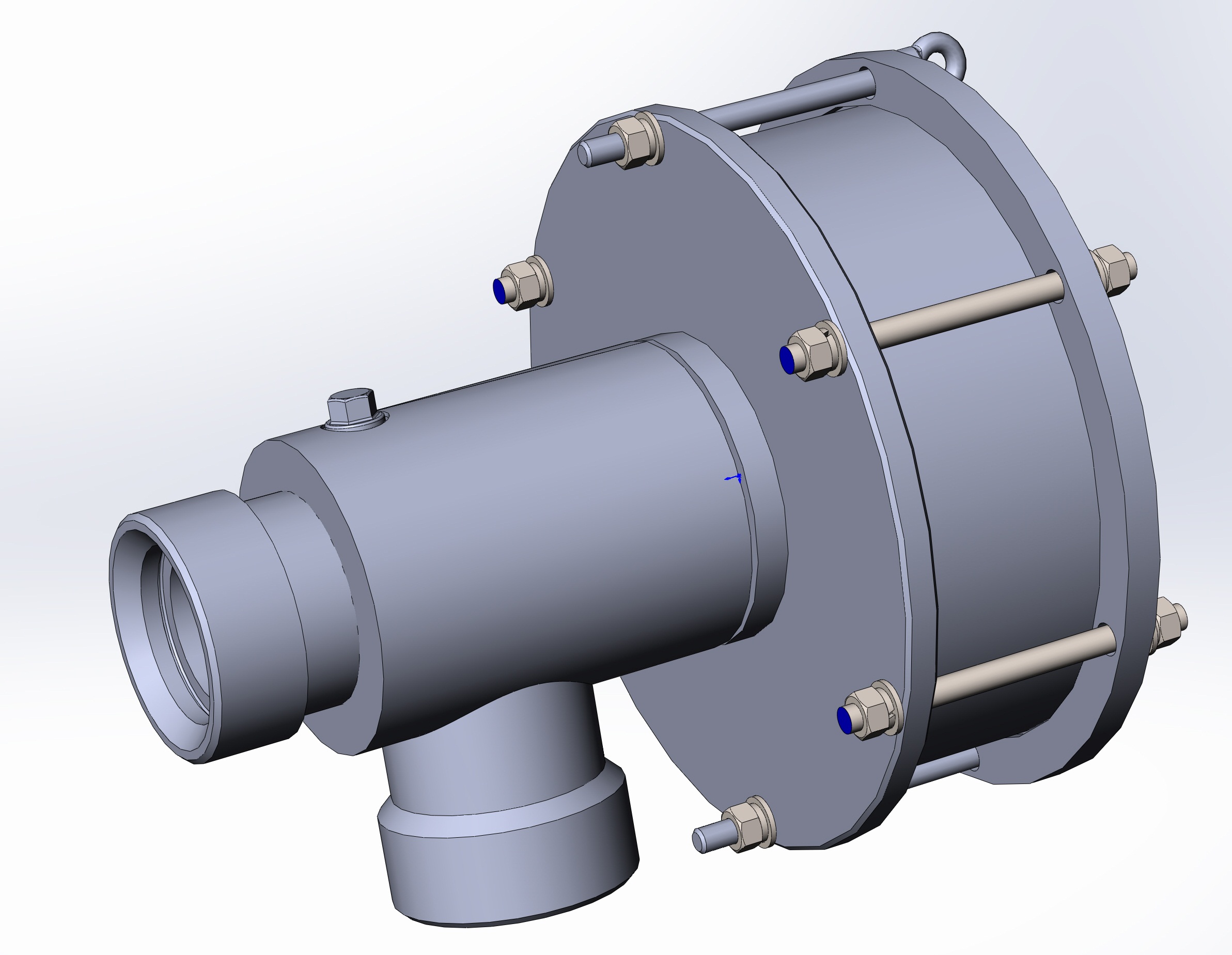 3D модель Дроссельно-запорное устройство ДЗУ-250