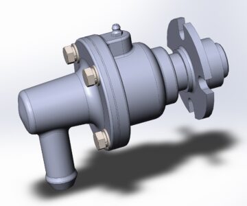 3D модель Вертлюжок фланцевый 2-16