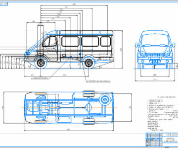 Чертеж Чертеж автомобиля СемАР-3234