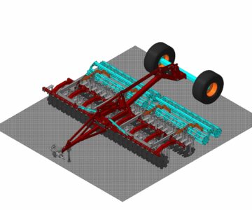 3D модель Агрегат дисковый почвообрабатывающий AД-600