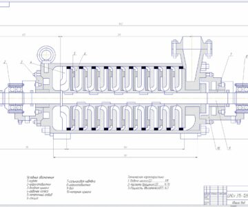 Чертеж Обслуживание и ремонт насоса ЦНСн 315-126