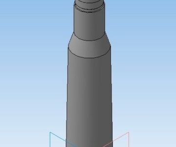 3D модель 12,7 мм патрон с бронебойной пулей Б-30, обр. 1930 г.