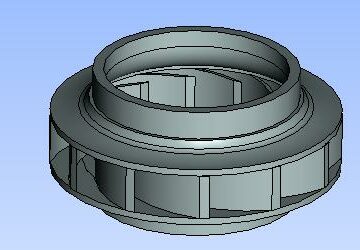 3D модель 3D модель лопастного колеса