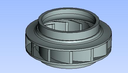 3D модель 3D модель лопастного колеса