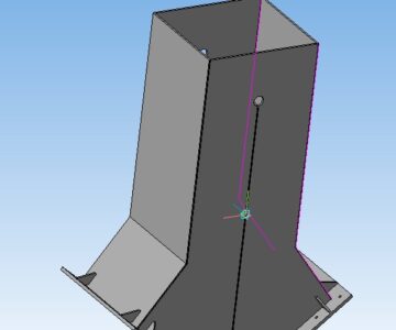 3D модель Течка А.591.001-Б