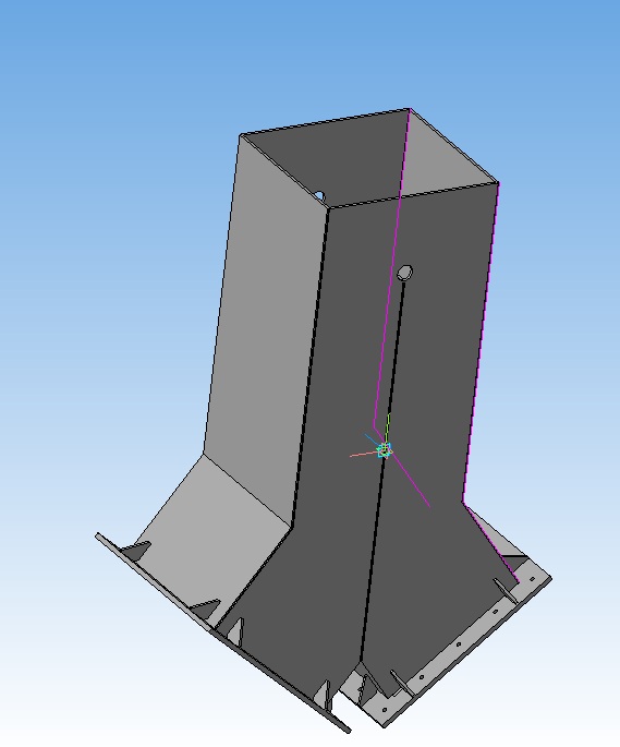 3D модель Течка А.591.001-Б