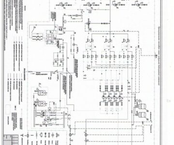 Чертеж Принципиальная схема водогрейной котельной