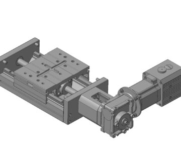 3D модель Модуль СТМ СТМУ с сервоприводом СПШ20-23017 и редуктором NMRV в сборе