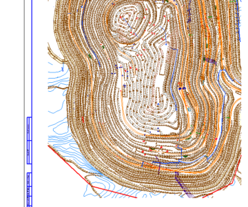 Чертеж Сарбайский железорудный карьер