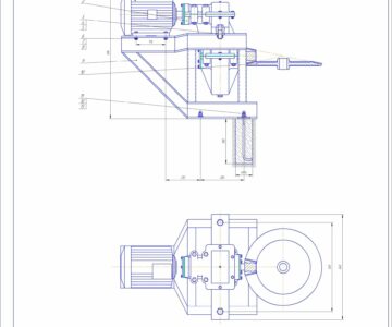 Чертеж скреперная установка ус-ф-170