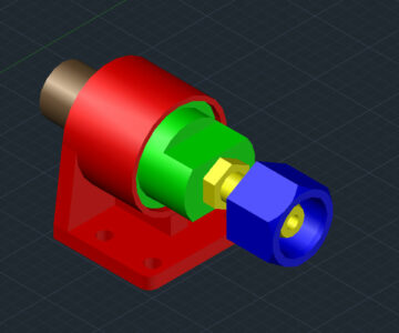 3D модель Клапан сетевой обратный  в  AutoCAD