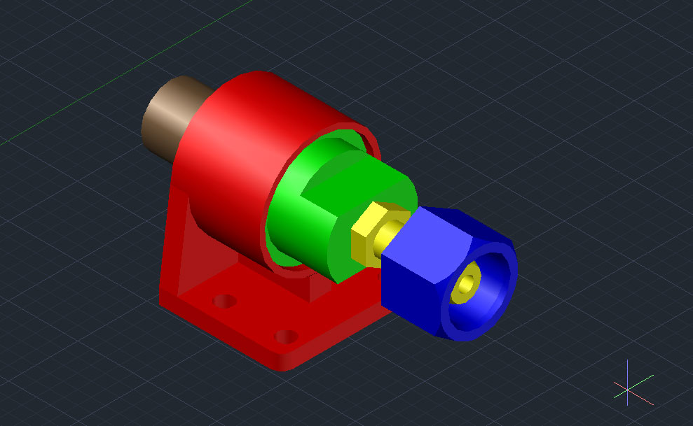 3D модель Клапан сетевой обратный  в  AutoCAD