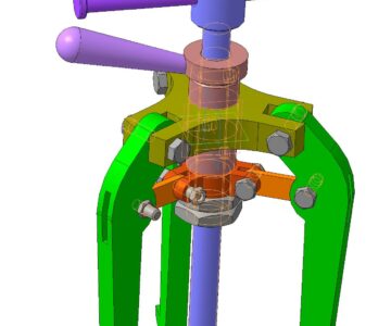 3D модель Съемник винтовой универсальный