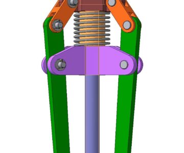 3D модель Съемник пружинный