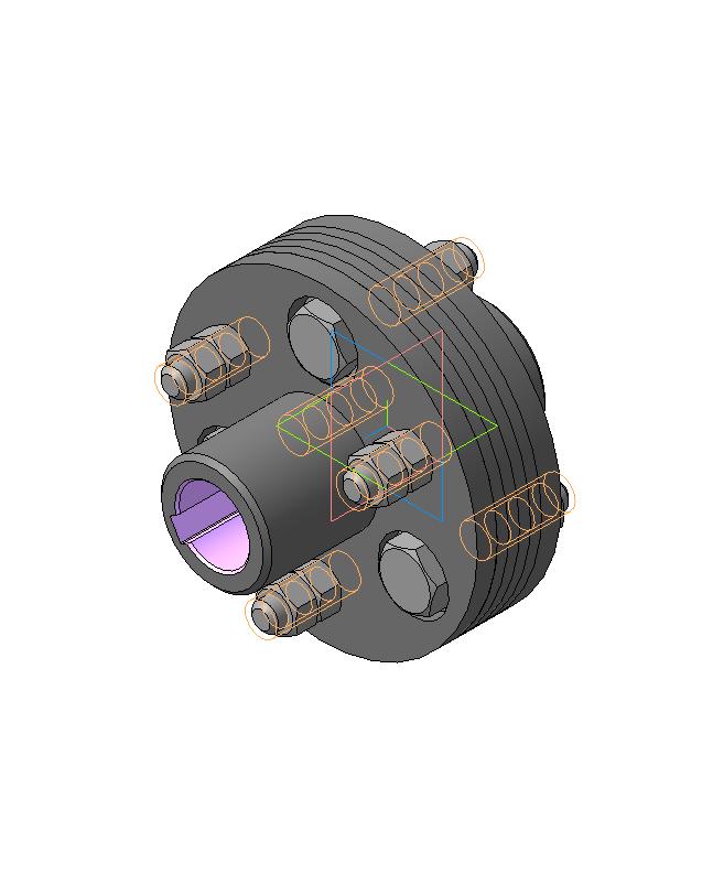 3D модель Муфта упругая  АЗПМ-01