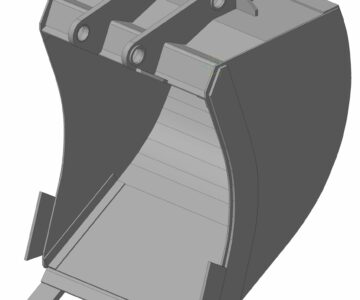 3D модель Ковш Эксковатора-погрузчика