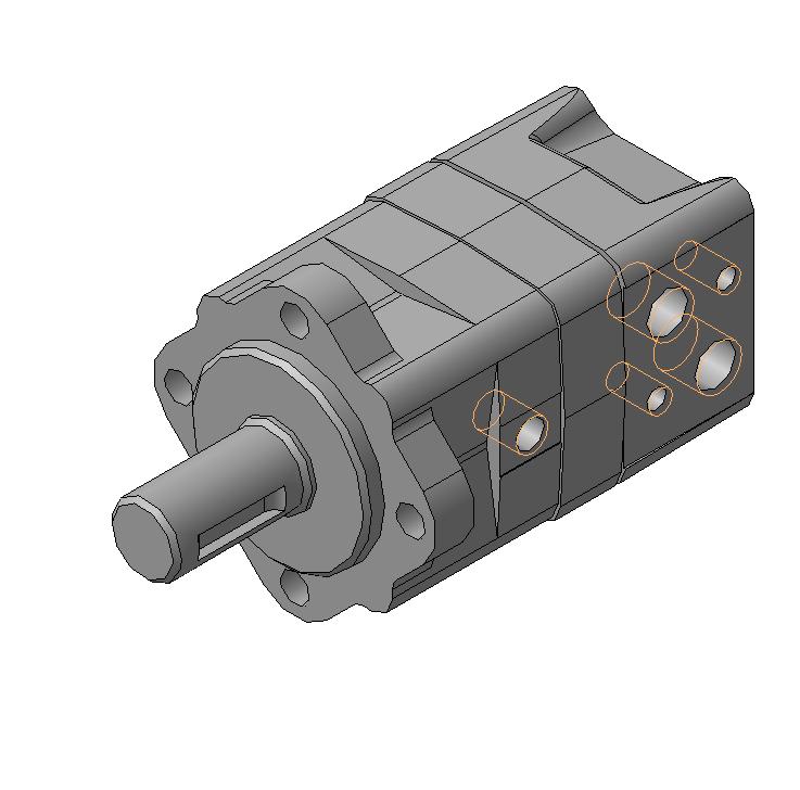3D модель Гидромотор МГП-80