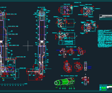 Чертеж Трубопровод газовыхлопа ГД вспомогательных ДГ и котла
