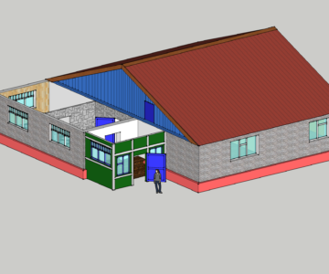 3D модель Одноэтажный домик