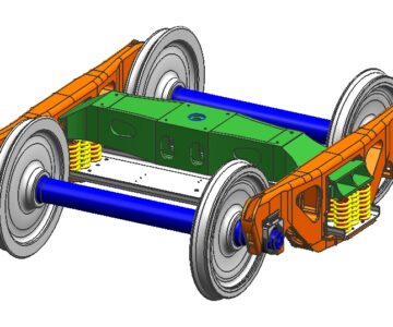 3D модель тележка вагона