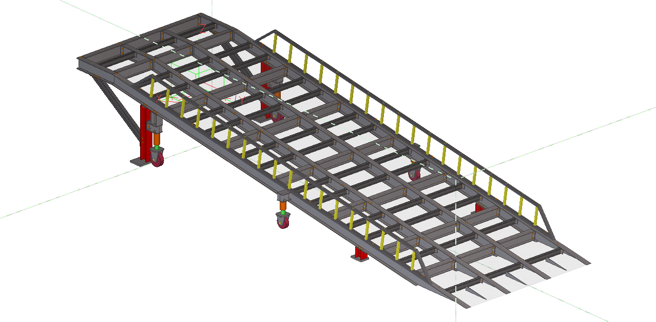 3D модель Передвижная эстакада (скат)