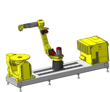 3D модель Рама для установки позиционера робота и контроллера