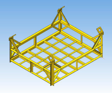 3D модель Контейнер для подъема пакетов набивки РВП