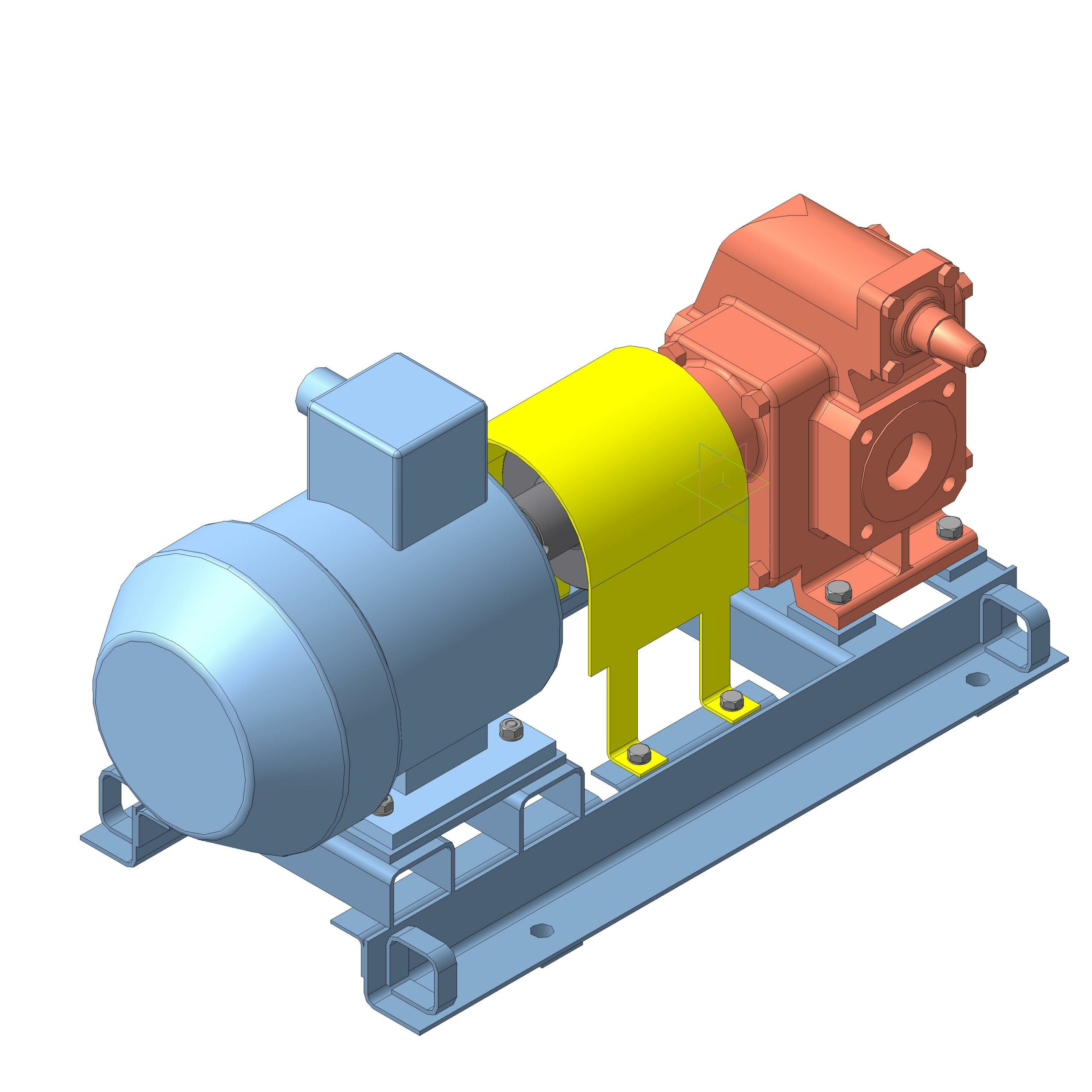 3D модель Агрегат насосный НМШ32-10-18/4Б-5