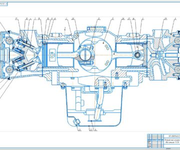 Чертеж Проектирование автомобильного двигателя внутреннего сгорания FJ20